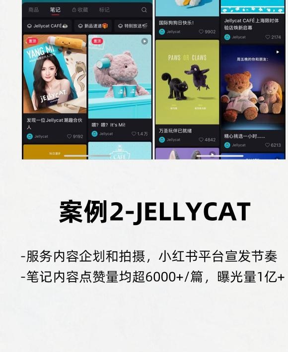 Jellycat 小红书官方内容运营完整画面